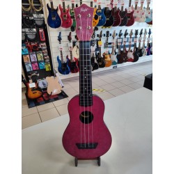 FLIGHT UKULELE SOPRANO TUS65 SHIMMER TRAVEL - RUBY