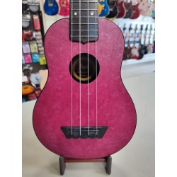 FLIGHT UKULELE SOPRANO TUS65 SHIMMER TRAVEL - RUBY