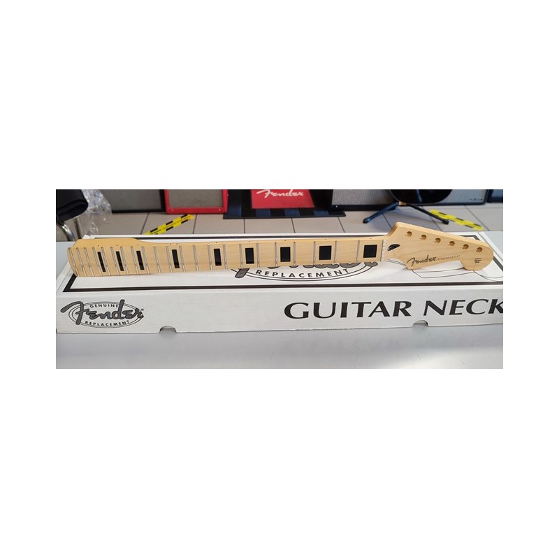 FENDER Player Stratocaster Neck w/Block Inlays 22 Medium Jumbo Frets MN