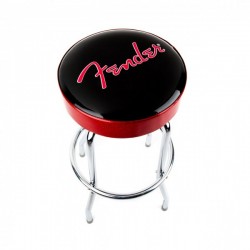 Fender® Barstool, Black and Red, 30"