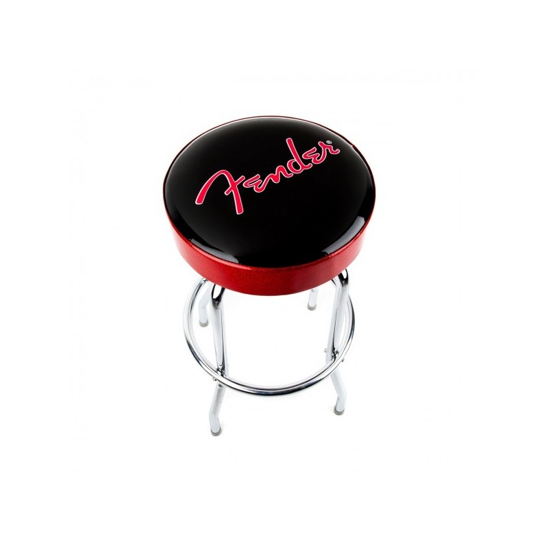 Fender® Barstool, Black and Red, 30"