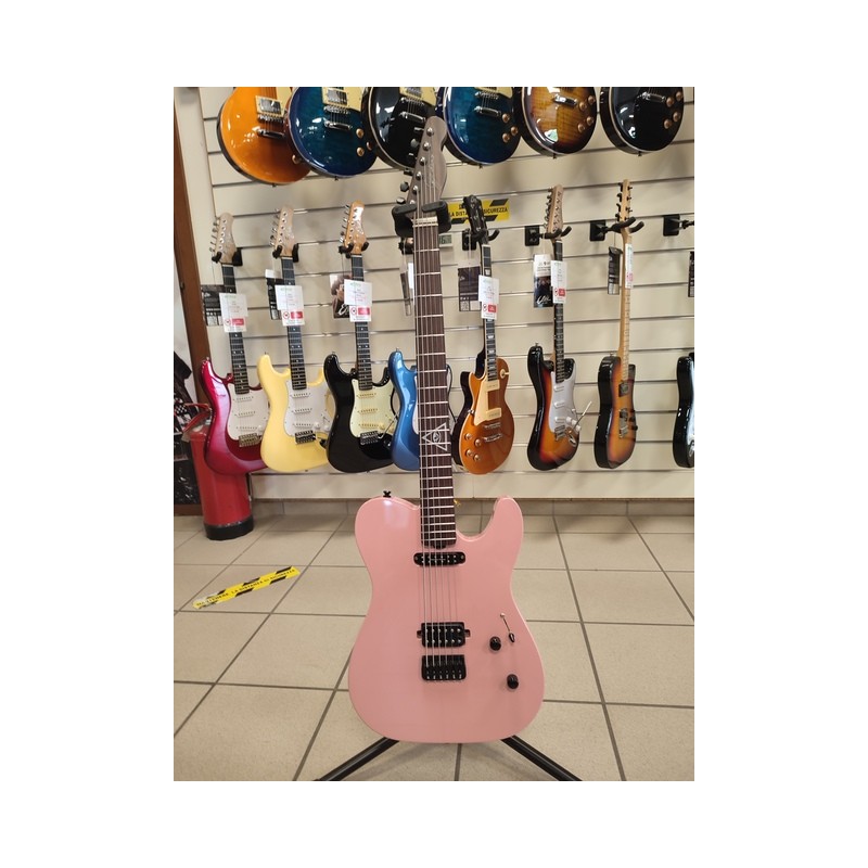 Giordano Guitars Telecaster Baritona Custom Shell Pink